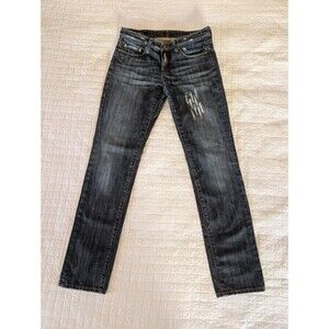 VIGOSS Angelina Skinny Stretch Distressed Jeans Women's 29 Mid-Low Rise SOFT!